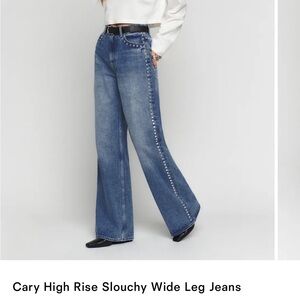 reformation cary studded jeans size 29
